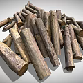 Natural Arbor Tree Logs Stacked Pile Of Freshly Cut Wooden Timber