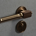 Retro door handle lock hardware pendant door lock 3d model