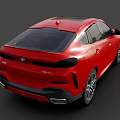 Red BMW SUV With Sporty Exterior Design And Sleek Body Lines