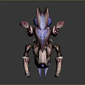 Detailed 3D Mechanical Scorpion Character Design Fantasy Creature with Glowing Parts