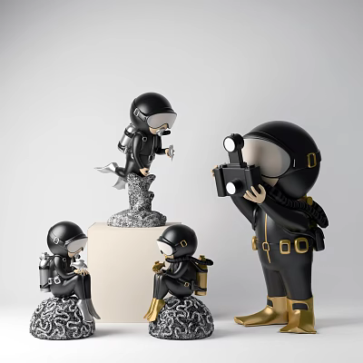 Modern ornaments Character ornaments 3d model