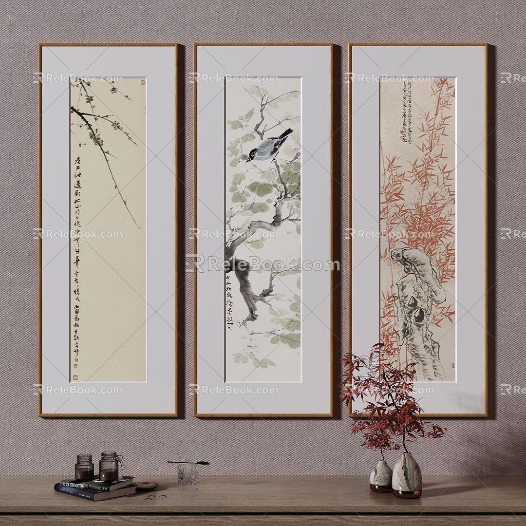 New Chinese Decorative Painting 3d model