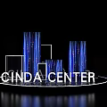 Cinda Center Photo Spot With Illuminated Blue Columns And Modern Design