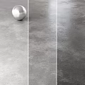Gray Floor Tiles For Interior With Matte And Glossy Textures And Silver Sphere