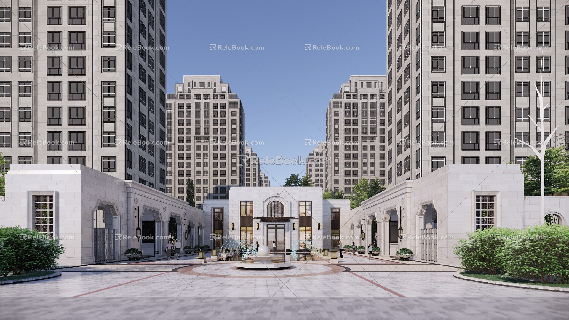 Entrance Gate of Jianou Gate Community 3d model