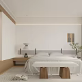 Modern Open Concept Living Dining Room Interior With Wooden Cabinets Dining Table And Windows