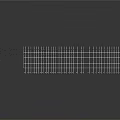 Modern Long Flat Grid Panel With Structured Pattern On Dark Background