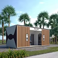 Modern Convenient Mobile Prefabricated Public Toilet For Outdoor Park And Scenic Spot Daily Public Use