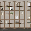 Bookshelf Storage Rack 3d model
