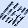 Smart lock fingerprint lock password lock 3d model