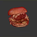 Juicy Beef Burger With Golden Bun Melted Cheese Fresh Lettuce And Tender Patty