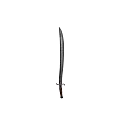 Vintage Decorative Ornament Set Featuring Metal Sword With Wooden Handle