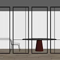 Modern Minimalist Room Dividers Interior Design With Metal Frame Slatted And Grid Pattern Panels