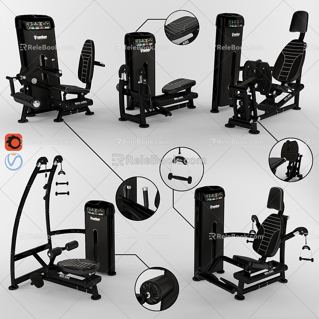 Sports Equipment Gym Equipment Training Bodybuilding Fitness 3d model