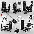 Sports Equipment Gym Equipment Training Bodybuilding Fitness 3d model