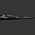 Futuristic Spacecraft With Sleek Black White Red Design And Advanced Tech For Cosmic Exploration