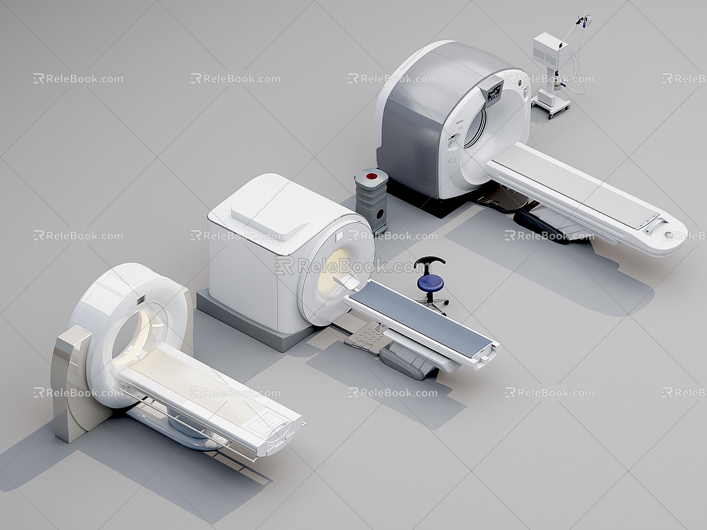 Modern CT machine 3d model