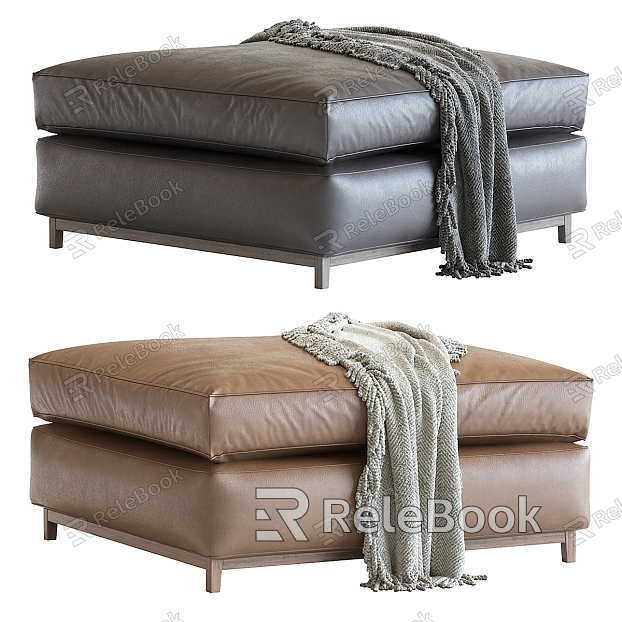 Modern Sofa Stool Leather Sofa Stool model