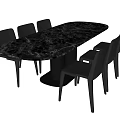 Dining Table and Chair Island Table Island Table Dining Table Round Table and Chair Tableware Sideboard 3d model