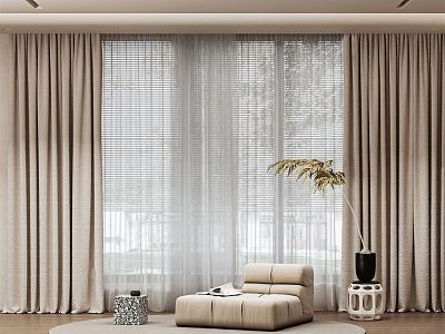 Modern Curtain Fabric Curtain model