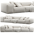 Living Divani Fabric Multiplayer Sofa 3d model