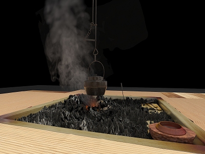 New Chinese Style Stove Bonfire 3d model