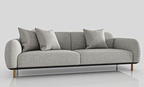 Modern double sofa 3d model