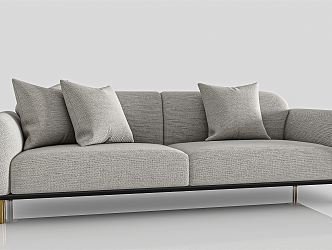 Modern double sofa 3d model