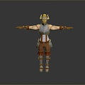 Western Samurai Western Warrior Western Hero Western Warrior Knight Hero Ancient Warrior Paladin 3d model