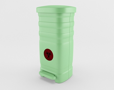 Modern trash can 3d model