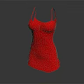Stylish Red Sling Dress Soft Fabric Casual Summer Fashion Outfit