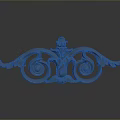 Elegant Decorative Home Accessory With Intricate Carved Scrolls And Floral Design