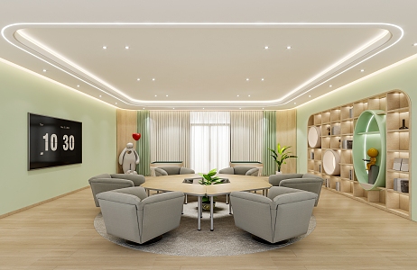 Group Counseling Room Modern Lounge 3d model