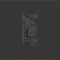 Military Tank Design With Number 24 Tracks Cannon And Metal Exterior