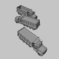 Blue Heavy Duty Dump Truck With Black Dump Bed And Large Wheels