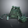 Cold weapons Sword Axe Hook Fork Spear Trident Melee Weapon Military 3d model