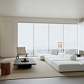 Modern Minimalist Living Room 3d model