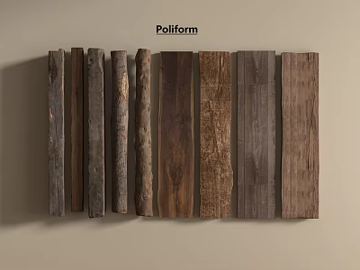 Various Stone And Wood Material Samples With Natural Textures For Interior Design 3d model