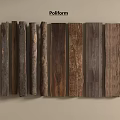 Various Stone And Wood Material Samples With Natural Textures For Interior Design 3d model