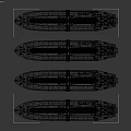 Row of Oil Tanker Ships with Colored Hulls Arranged Side by Side
