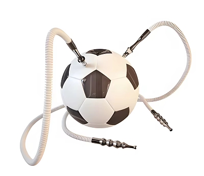 Modern hookah football 3d model Modern hookah football 3d model