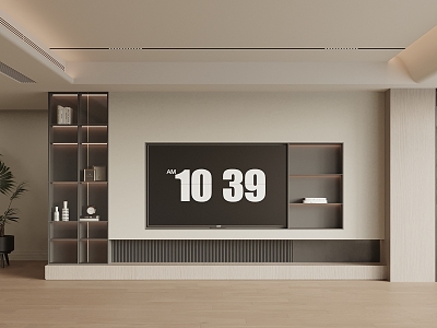 TV background wall model