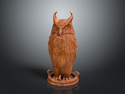 Owl grimace owl long-eared owl wulin owl monkey face owl carved owl model