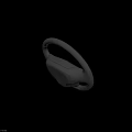 Modern Car Steering Wheel Design Features Sleek Black Finish And Ergonomic Comfortable Grip