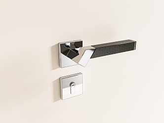 Minimalist Light Luxury Room Door Handle 3d model