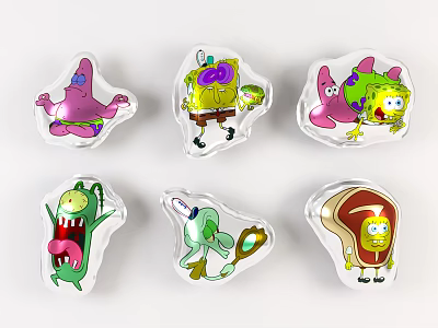 Inflatable Cartoon Character Models With Cute Designs And Bright Colors For Kids Party Decorations 3d model