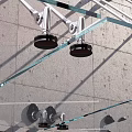 Stainless Steel Glass Support Hardware With Metal Brackets Connectors And Fixings