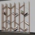 Modern Bookshelf Acrylic Bookshelf Glass Bookshelf Tea Glass Bookshelf Bookcase Glass Bookcase 3d model