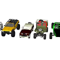 Collection Of Off Road Cars With Various Colors And Different Design Styles