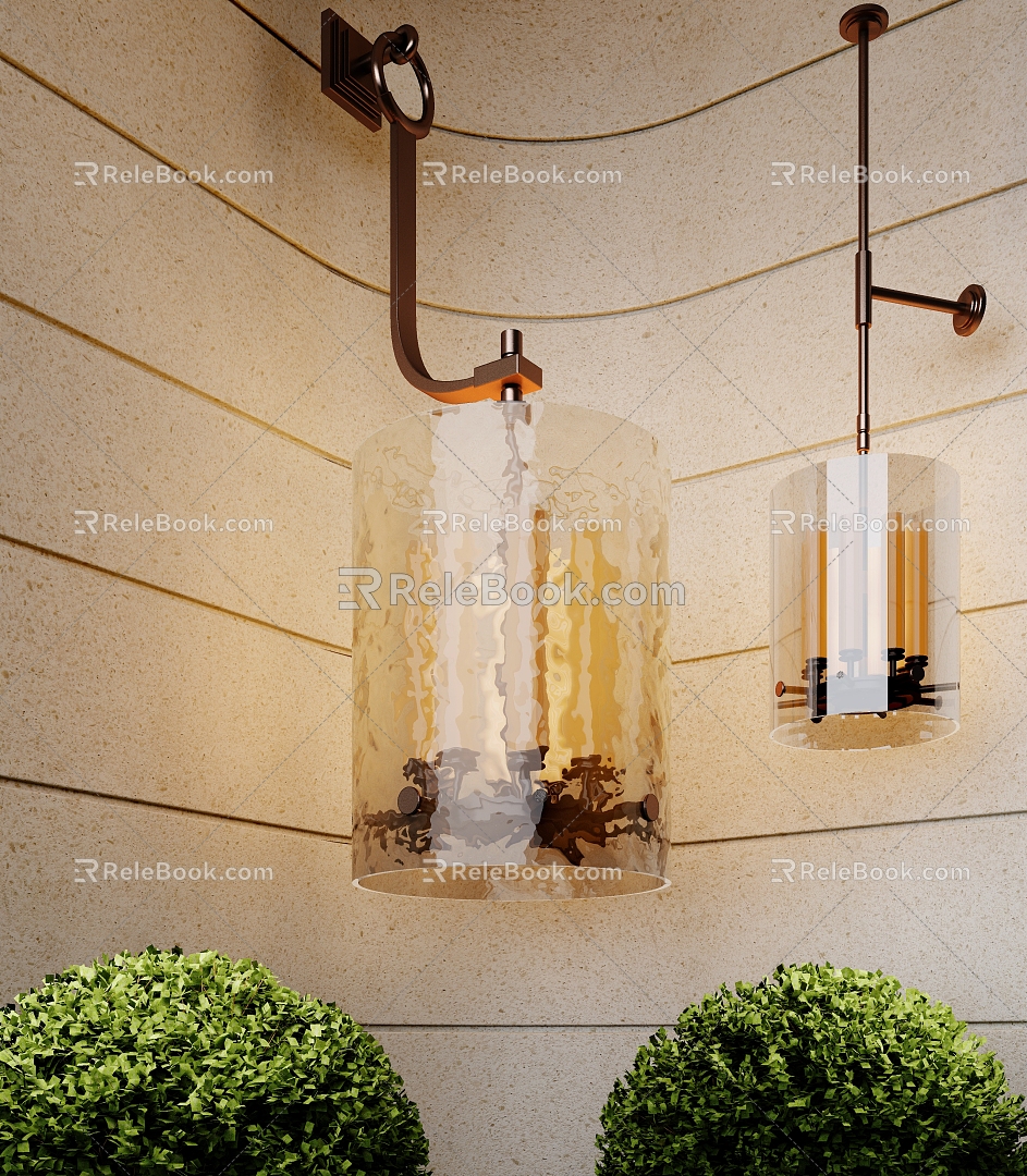 Wall lamp chandelier 3d model